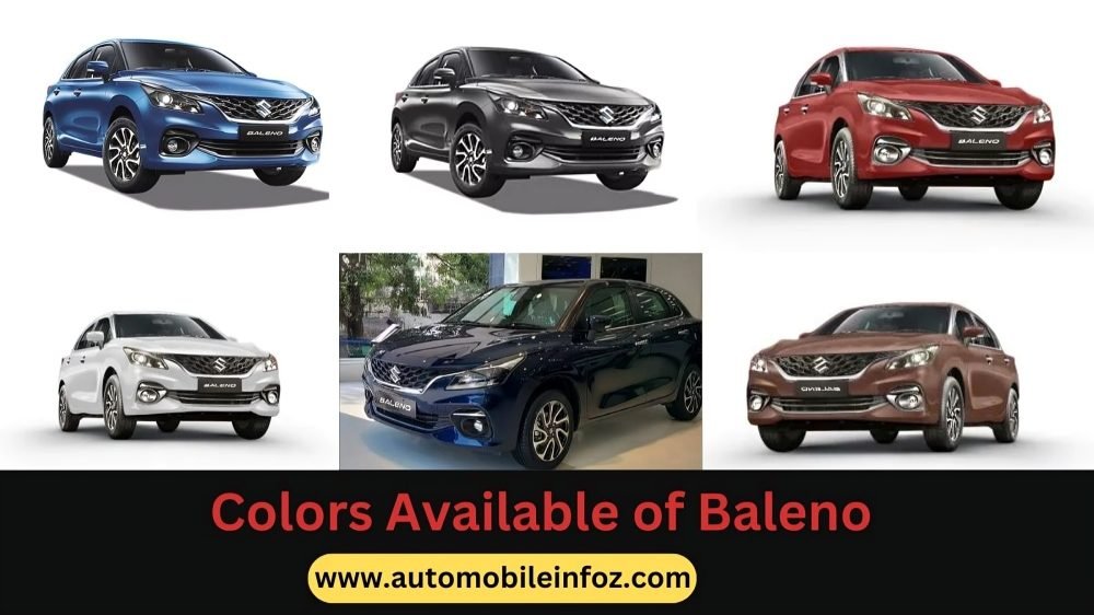 Colors Available of Baleno